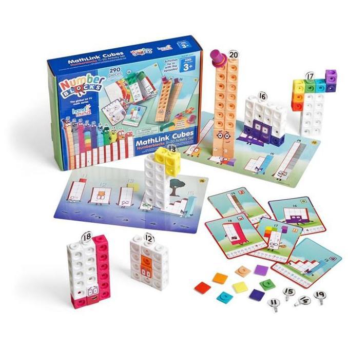 Hand2Mind Numberblocks MathLink Cubes 1120 Activity Set, Permainan Dengan Karakter Numberblocks 11-2
