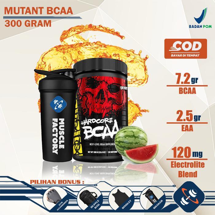 MUTANT BCAA 30 Servings - Suplemen Asam Amino Minuman Recovery Otot Intra Workout Elektrolit Cegah K