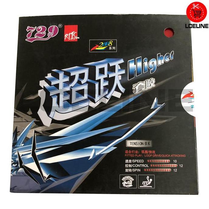 Karet Bet Ping Pong Pingpong RITC 729 Higher Tension Tenis Meja Asli