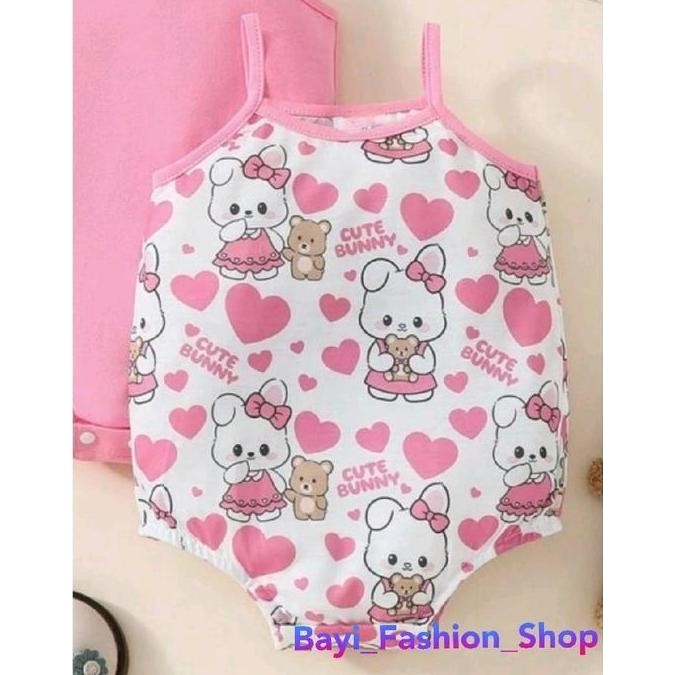 Bebe - Tanktop Bayi Motip Fashion Bahan Soft Cotton Sni