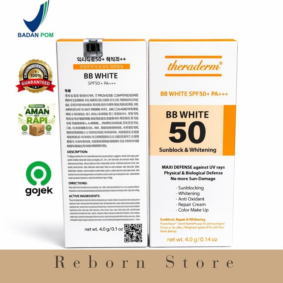 THERADERM BB WHITE SPF 50 SUNBLOCK WHITENING 40GR