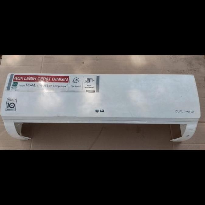 BODY COVER CASING DEPAN INDOOR AC 1/2 PK LG DUAL INVERTER T06EV3 ORIGINAL BEKAS PAC79