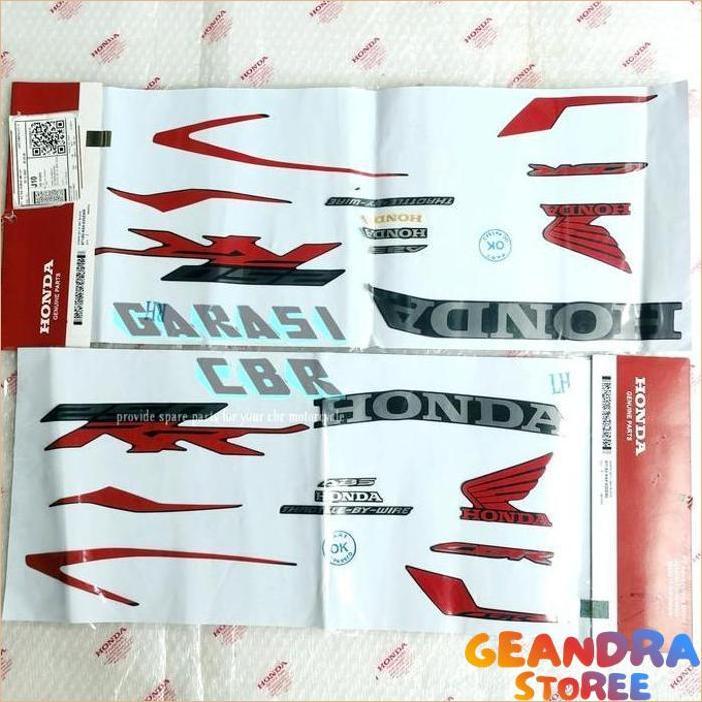 STICKER BODY CBR 250RR - STRIPE SET CBR 250RR BLACK MATT HIGH QUALITY