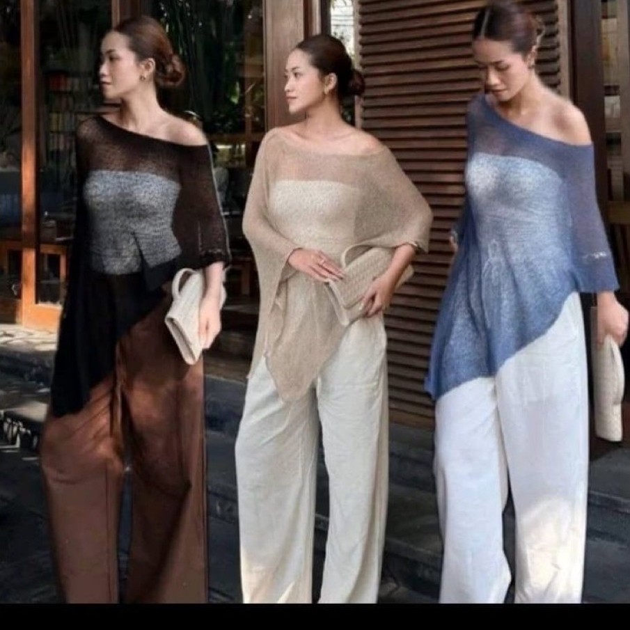 Summer outer rajut // Atasan Wanita outer poncho