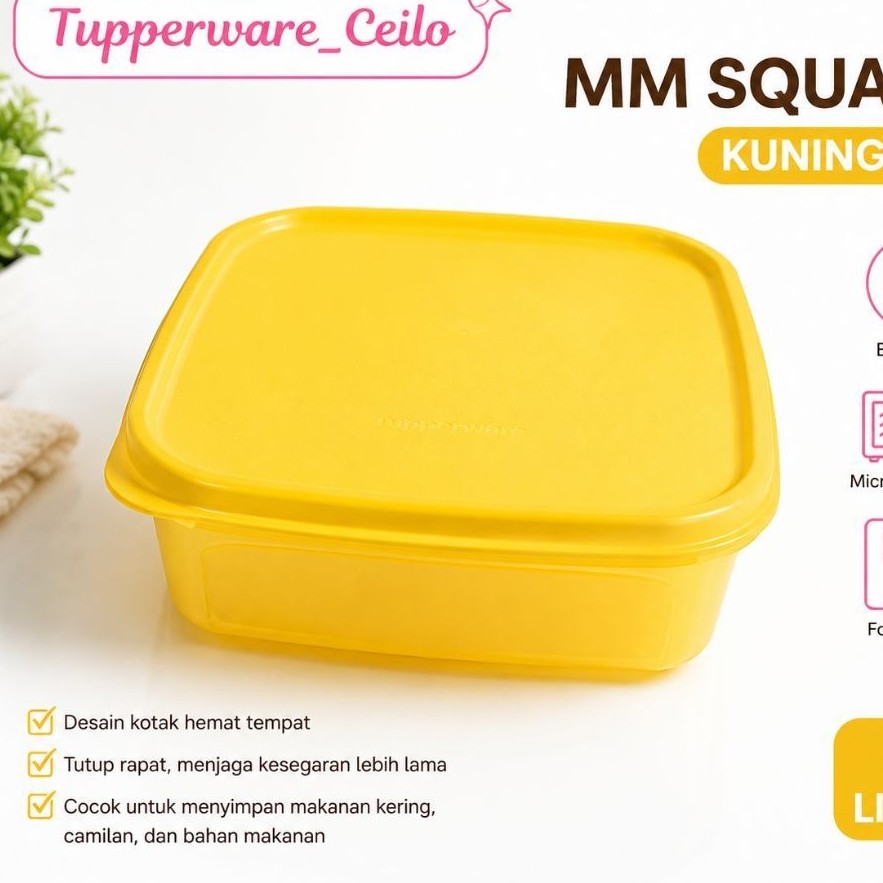 MM Square Tupperware 1 L