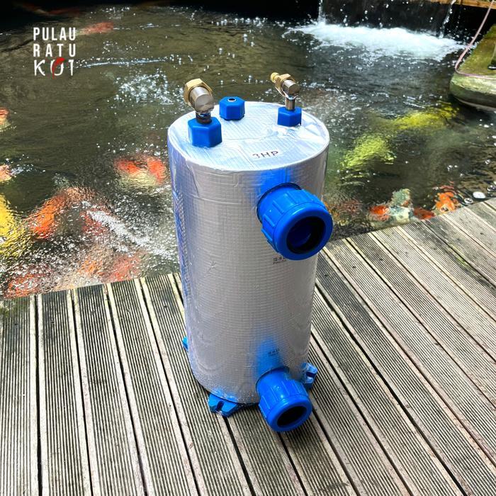 5 PK Titanium Evaporator Coil water Chiller pendingin kolam Koi