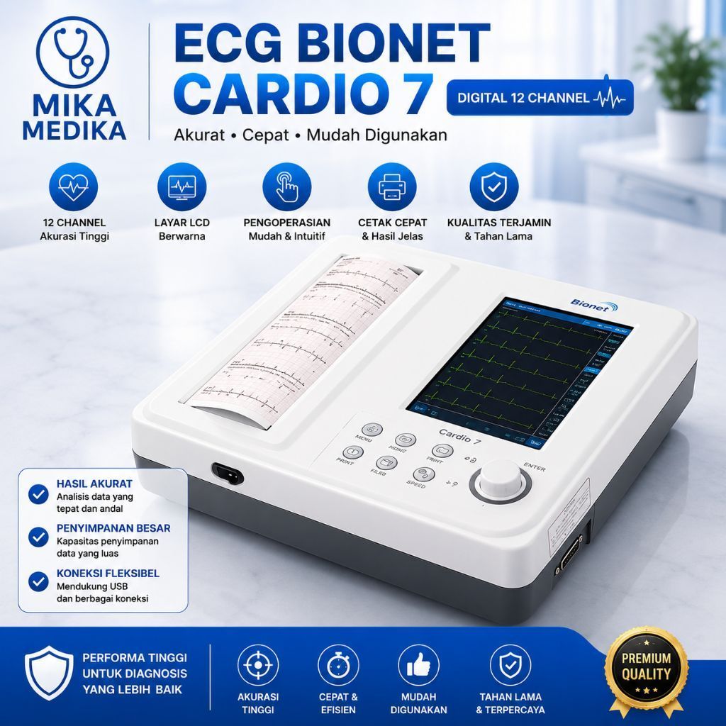 ECG /EKG Bionet Cardio 7 Second/ Ecg 12 Channel Bionet 7 Second