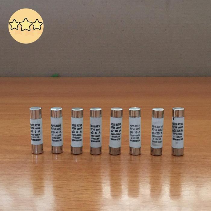 Fuse Link Ceramic 10 x 38 10X38MM 10MM Sekring Keramik 10x38 2A-32A