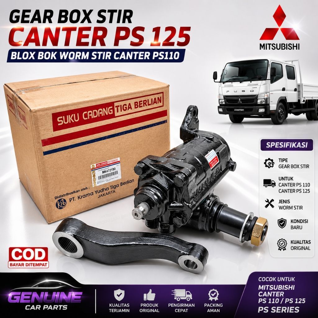 GEAR BOX STIR MITSUBISHI CANTER PS125 PS110 BLOX BOK WORM STIR ORIGINAL