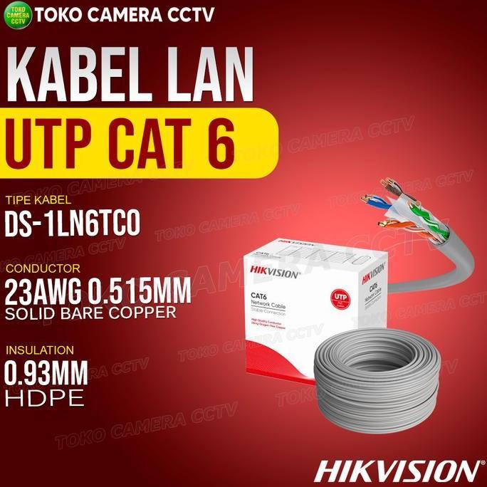 KABEL LAN UTP HIKVISION CAT 6 ORIGINAL