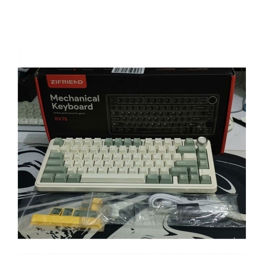 Keyboard Zifriend RX75 Wired Only Lime Green