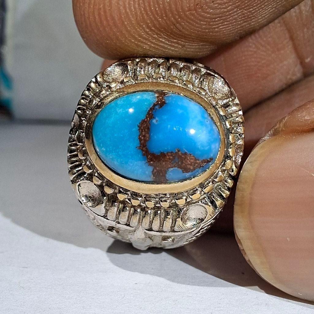 PIRUS MESIR " MINI " BIRU GRADASI EST DIM 11x7,5x6 RING 7