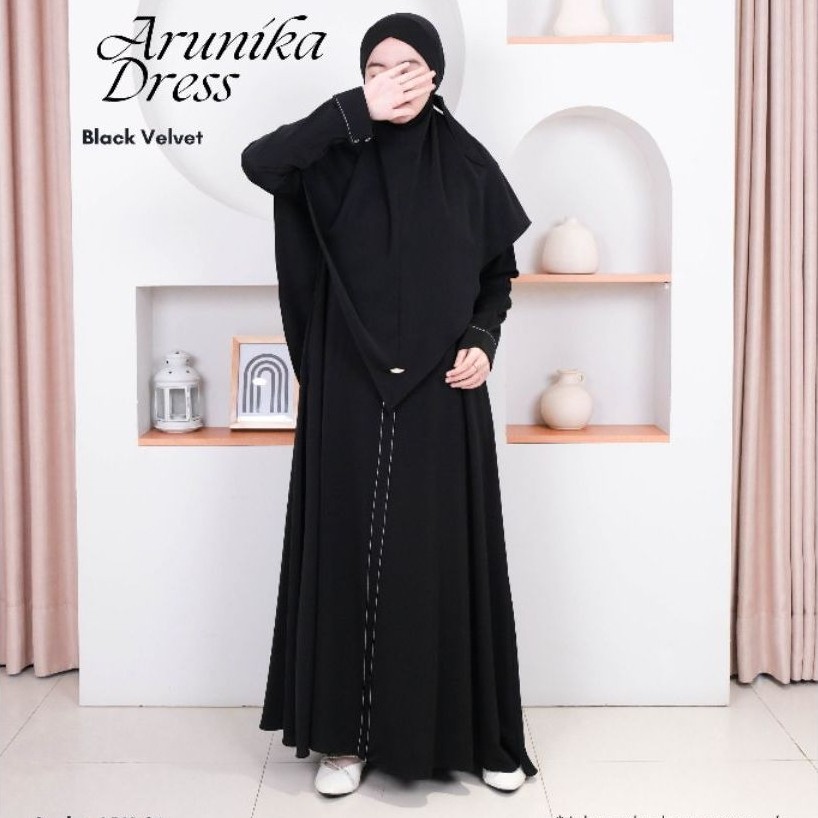[READY] Gamis Arunika Dress Syari Original Abaya by Uwais Hijab