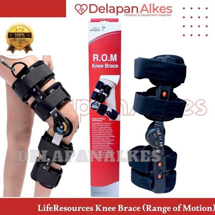 Grosir Life Resources Knee Brace Rom Range Of Motion Penyangga Lutut Ligamen Ortopedi Universal Free