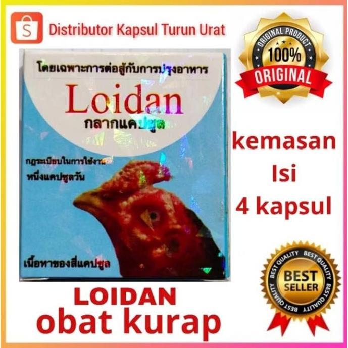 LOIDAN OBAT KURAP AYAM AMPUH LOIDAN 4 CAPSUL OBAT KOREB AYAM