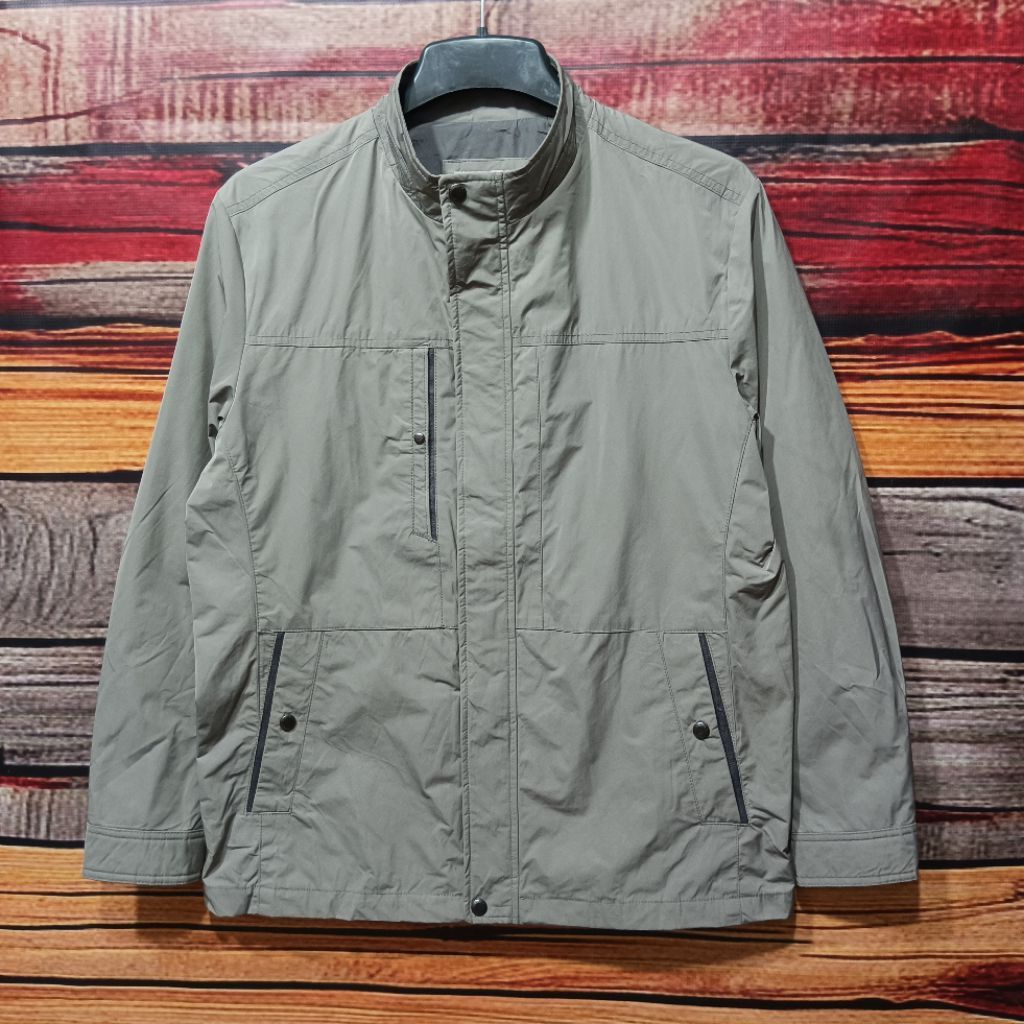 jaket OLZEN tebal polos size L casual bagus