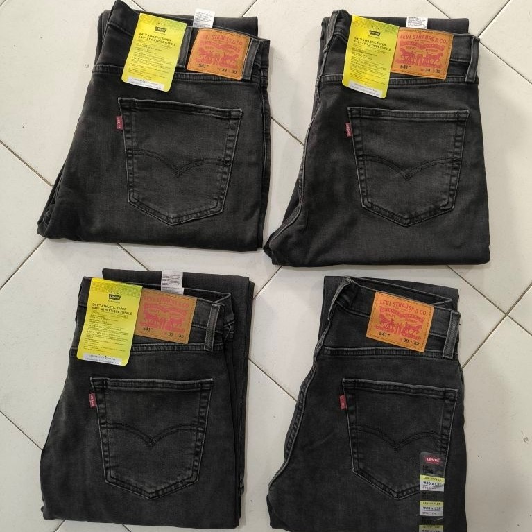 New Jeans Levi's 541 Original 100% warna Hitam Pudar size 28.33.34.38