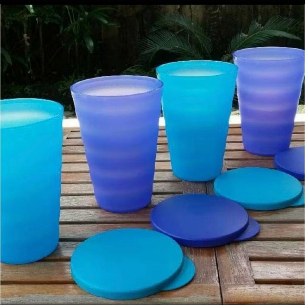 Gelas minum ada tutup  expression tumbler tupperware 350 ml  / 500 ml eceran 1 pcs