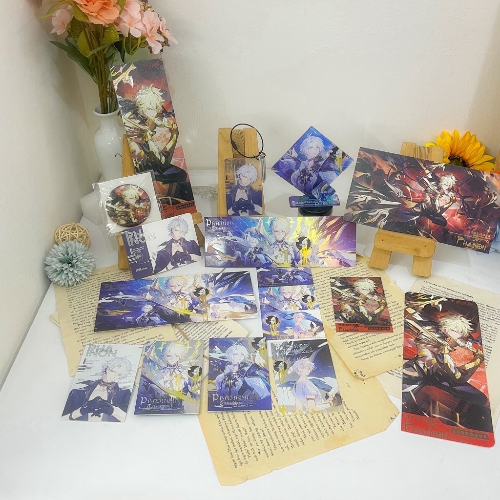 READY Stock Fanmerch Honkai Star Rail HSR Phainon Khaslana Card Tiket Keychain Badge Polaroid Stande