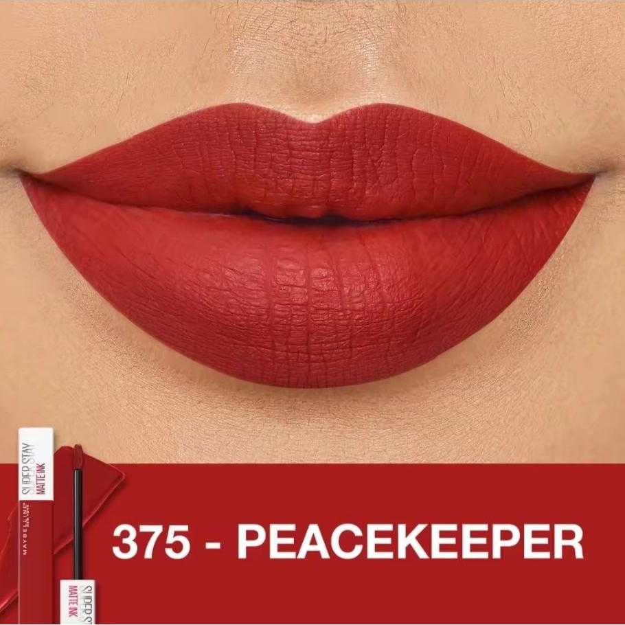 ( Toserba ) Maybelline Superstay Matte Ink 375 PEACEKEEPER NED 03.2027