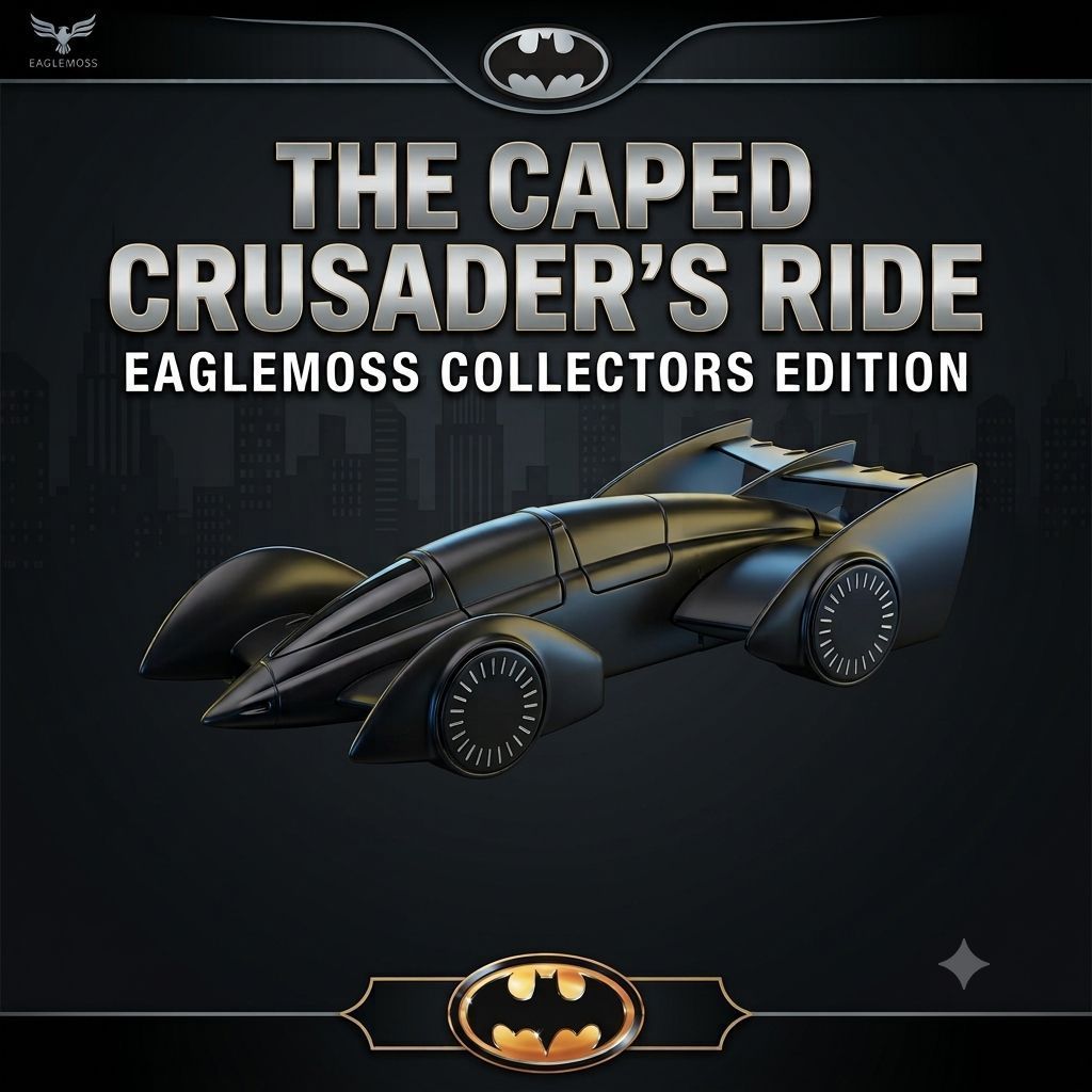 Mobil Diecast Eaglemoss Batman Batmobile 1/43 Metal - Rare Loose Collection