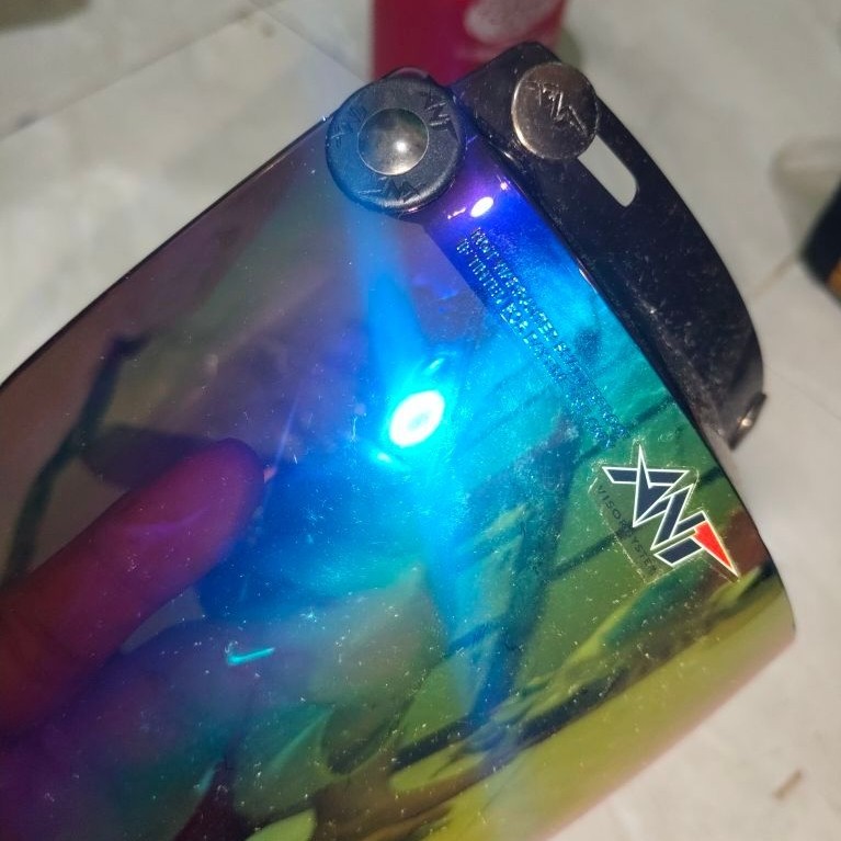 KACA HELM BOGO IRIDIUM RAINBOW ANT /VISOR HELM BOGO ANT