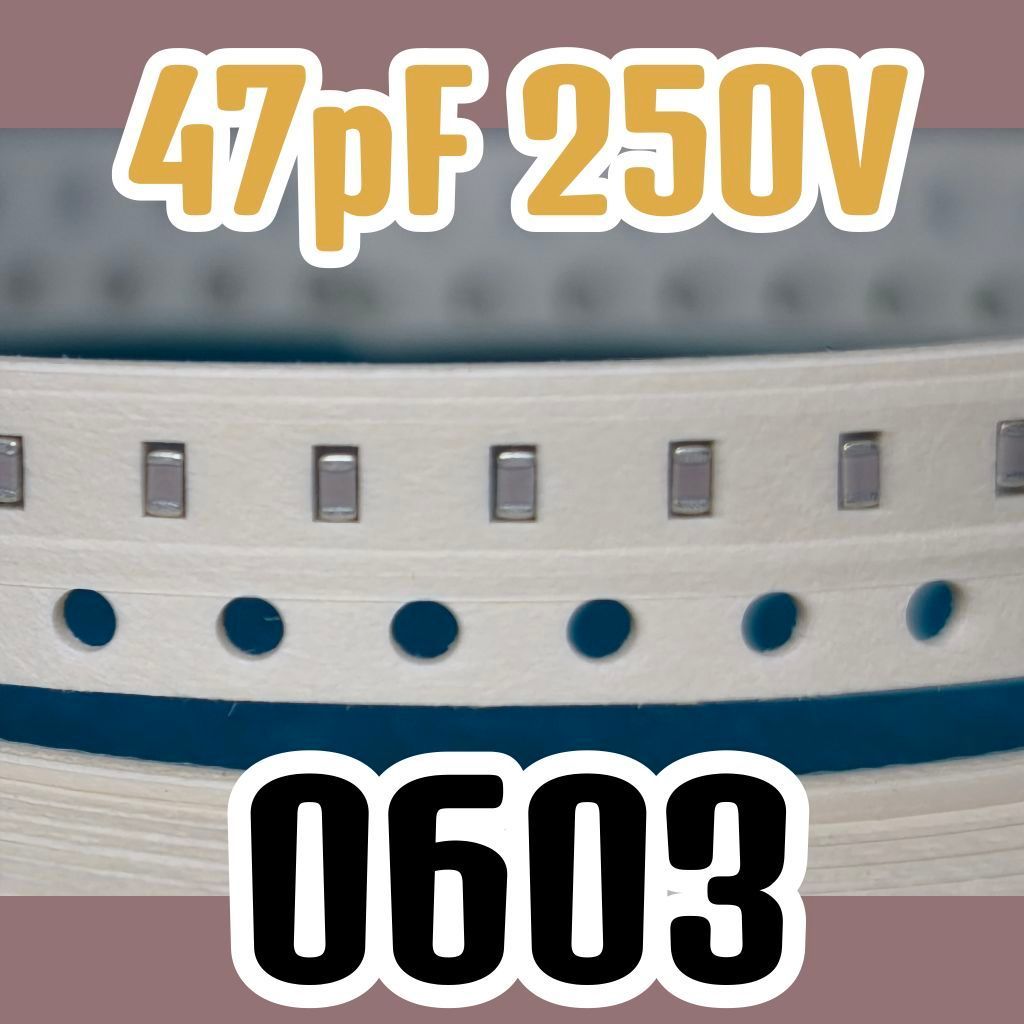 10pcs Ceramic Capacitors SMD 0603 1608 250V 47pF 47 pF 250v 0,047nF 0.047nF 250v 0,047 nF 0.047 nF 2