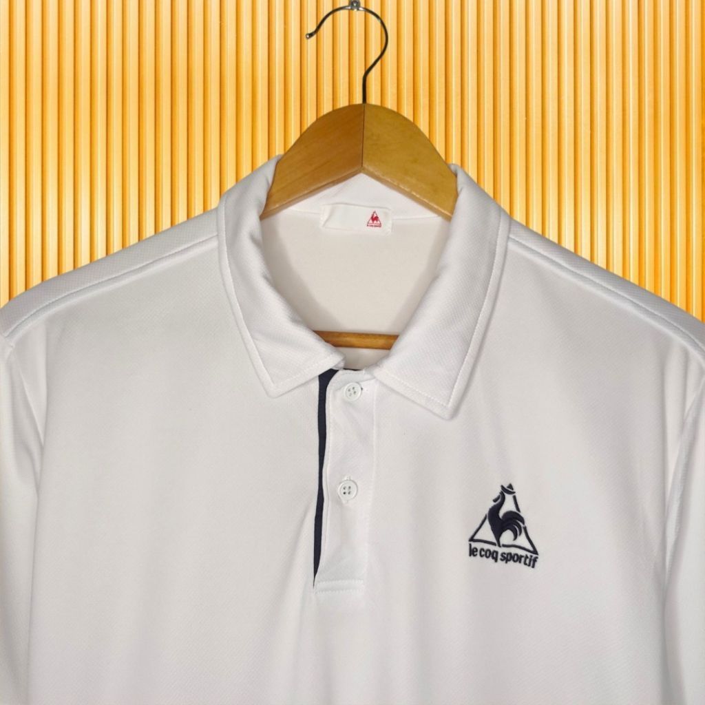 LECOQ SPORTIF kaos kerah dryfit, kaos kerah olahraga pria