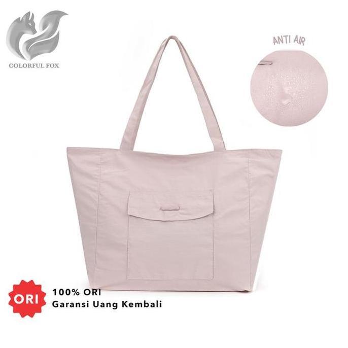 Tas Bahu Wanita Totebag Kuliah Anti Air COLORFUL FOX 842