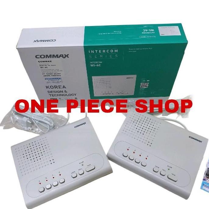Intercom Commax WI-4C Wireless 2 unit intercom Model Suara Terbuka Commax WI-4C Original dan Garansi