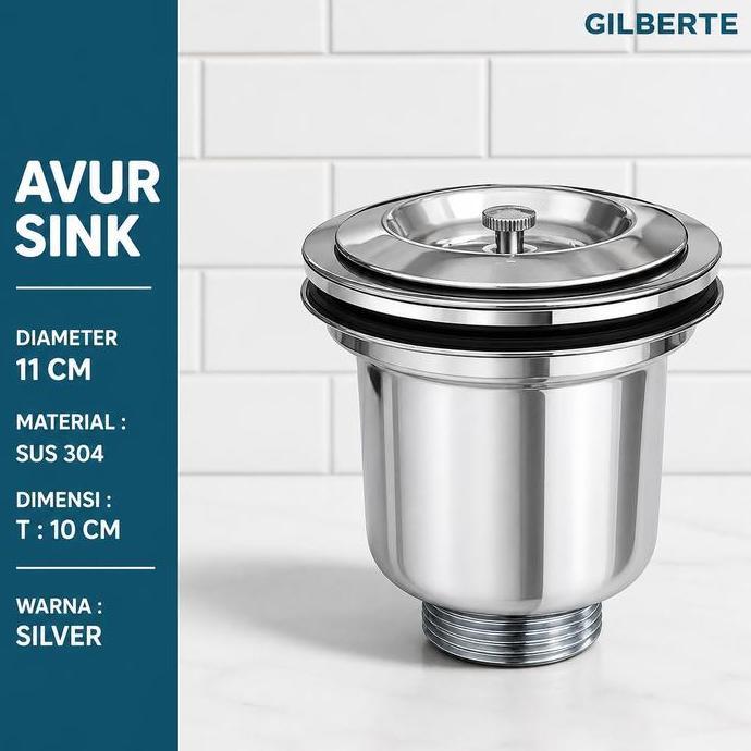 Avur Bak Cuci Saringan Kitchen Sink Sus 304 Afur Jumbo Bcp