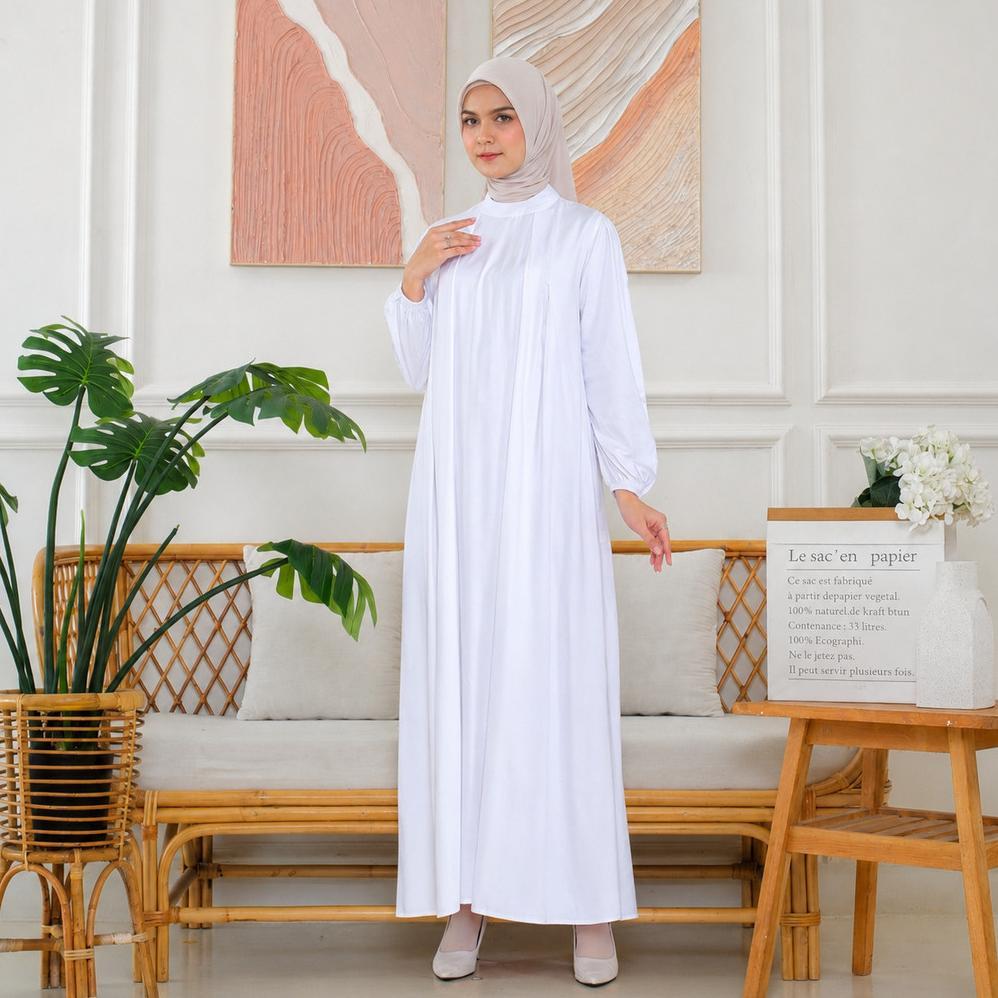 Termurah Rilley - Gamis Nisa | Gamis Wanita Kain Adem | Gamis Bahan Rayon Twill