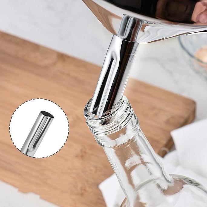 Corong Stainless Steel Mini Funnel Multifungsi