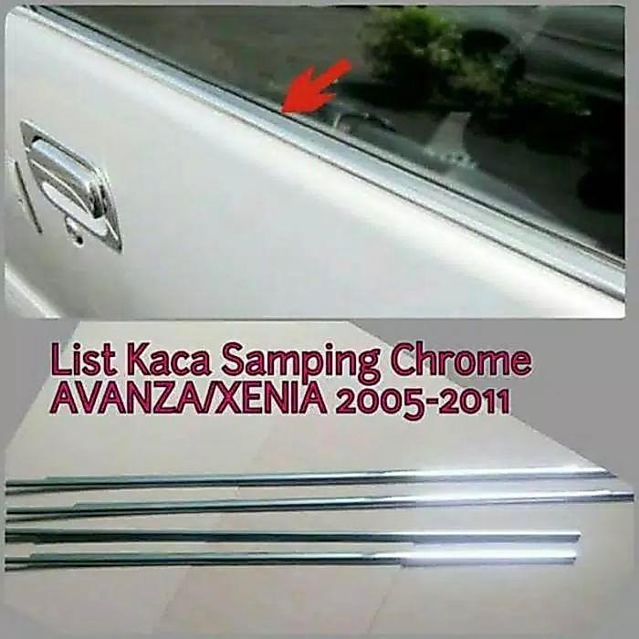 Lis list kaca samping avanza xenia 2005-2011 chrome