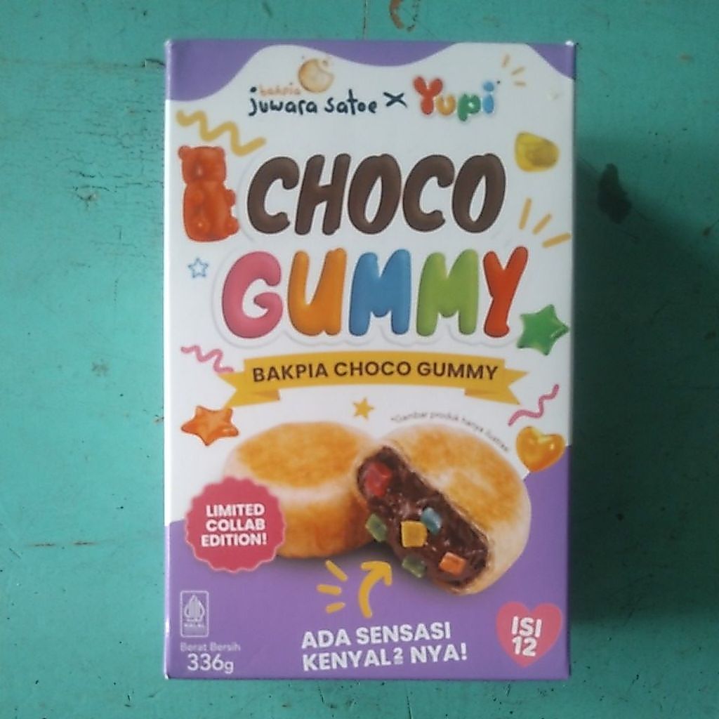 Bakpia Juwara Satoe choco gummy isi 12
