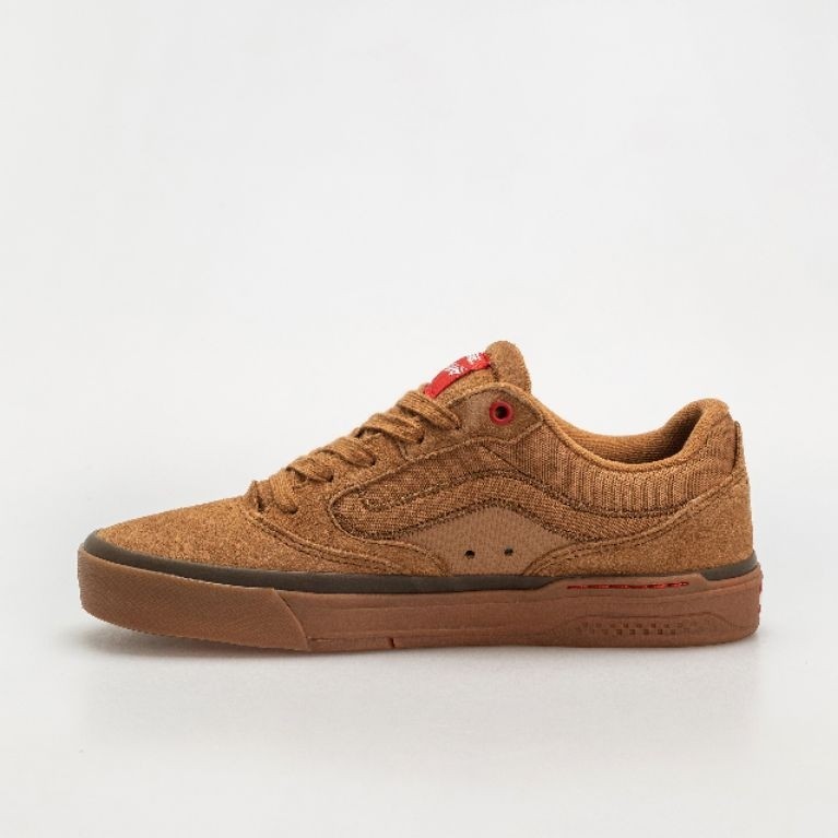 Sepatu Vans Wayvee Brown Gum Suede Canvas Skate Wafflecup Sneakers Pria Wanita