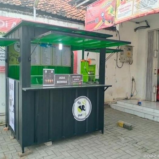 Terlaris Booth Container Jualan Es Teh Booth Jualan 120X150X200Cm