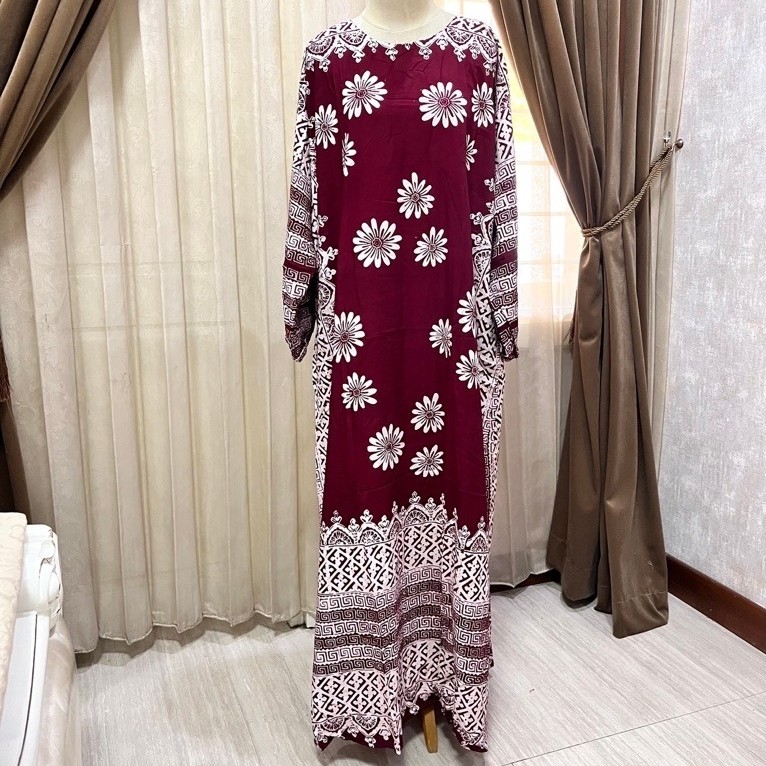 (Daster Luza) Longdress Jumbo Payung Neci by Batik Luza Pekalongan
