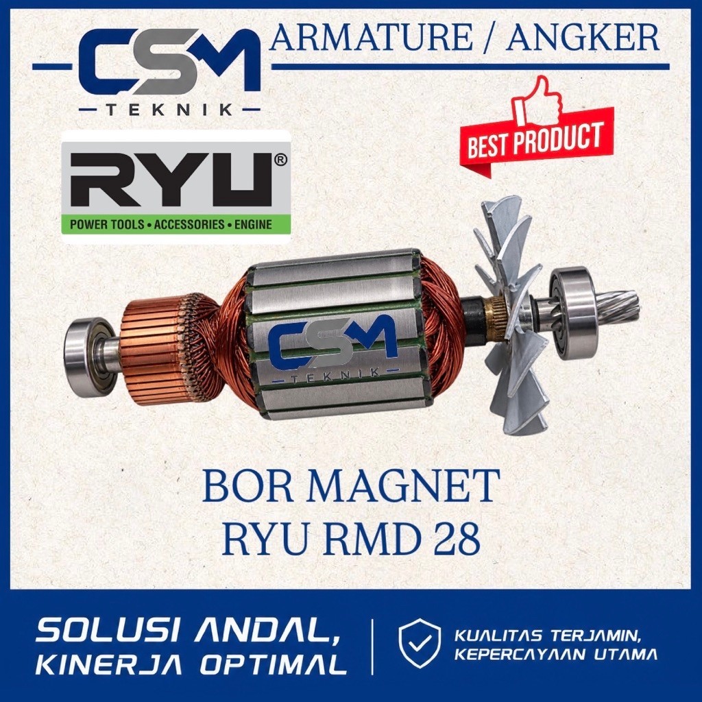 ARMATURE BOR MAGNET RYU RMD28 ANGKER BOR MAGNET RYU RMD 28 POLOS