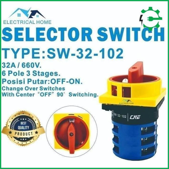 Selector Switch/ Cam Switch Off-On 32A . Asli