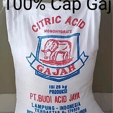 Sitrun Cap Gajah Repack Citric Acid 1Kg/ 500 Gram/ 25 Kg