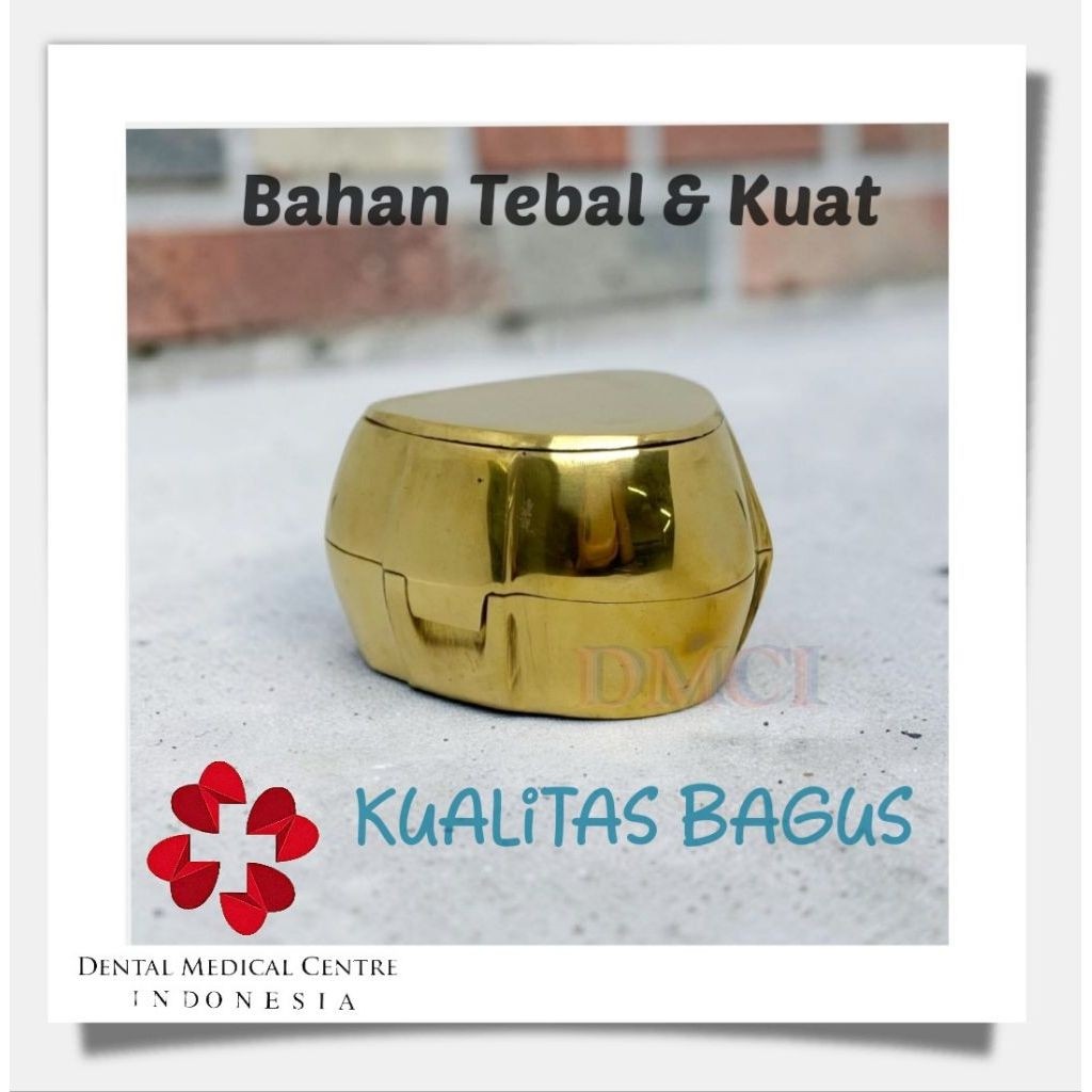 DMCI Kuvet Kuningan Besar Tanpa Skrup/ Kuvet Kuningan Tebal/ Kuvet Dental/ Kuvet Gigi/ Cuvet Dental