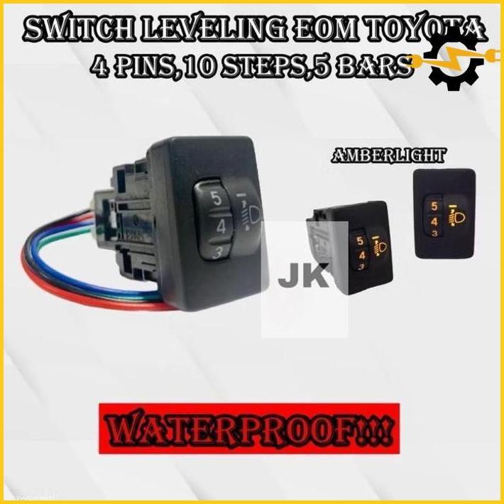 Original Saklar Switch Electrik Leveling Oem 4 Pin 10 Step 5 Bar | Leveling Switch Lampu Led Project