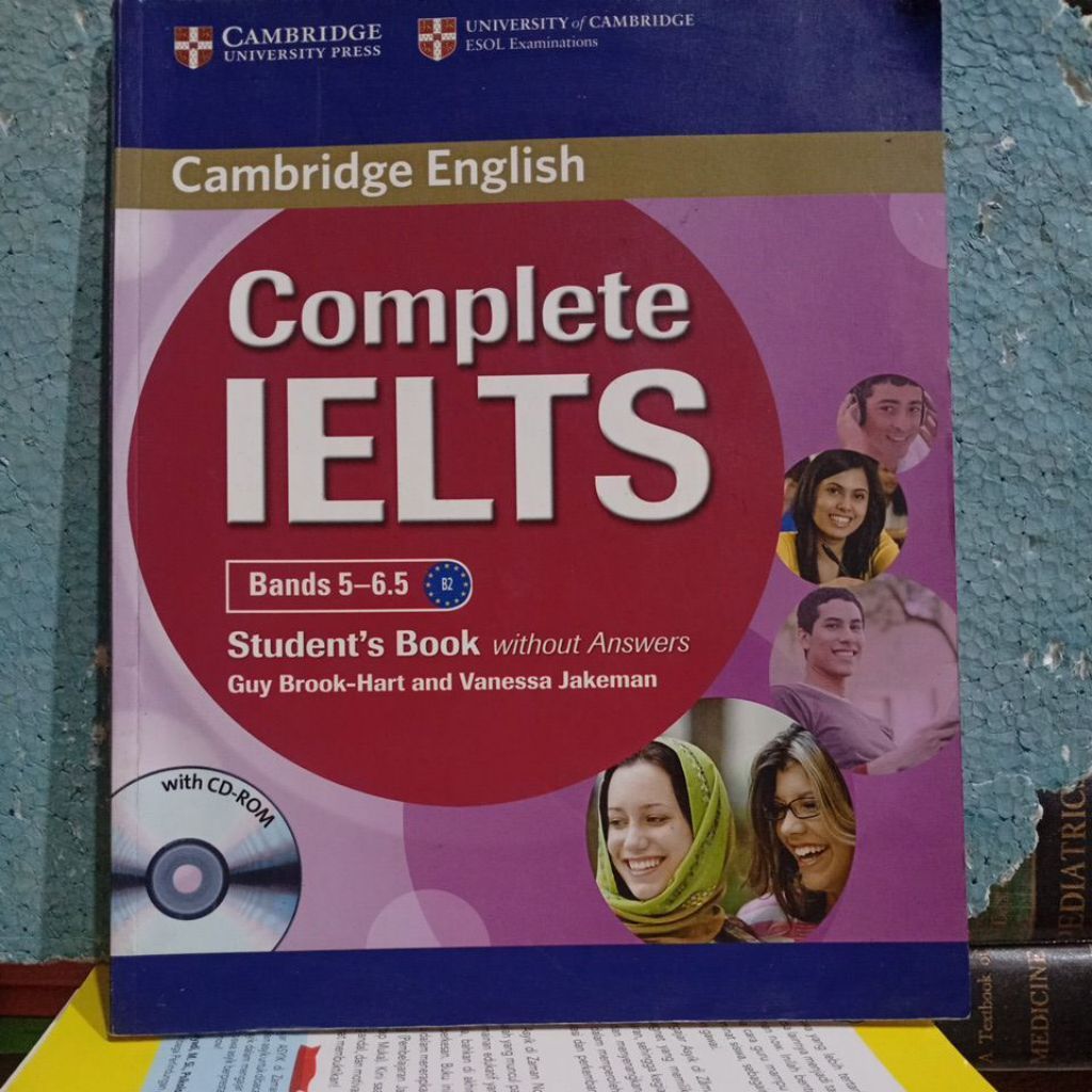 buku original Cambridge English complete IELTS + kaset cd