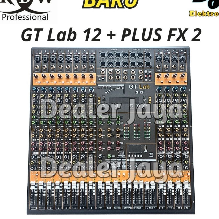 GT LAB 12 Gen 2 - Mixer Analog (12 channel) GT12 / G12² RDW
