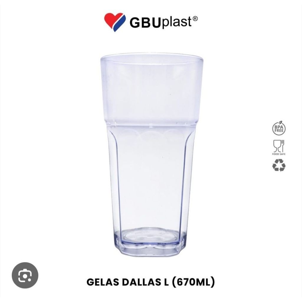 Gelas Plastik Bening/Gelas Plastik Dallas