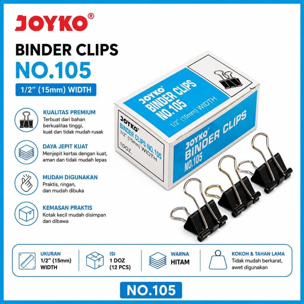 BINDER CLIP 105/ BINDER CLIP 105 KENKO