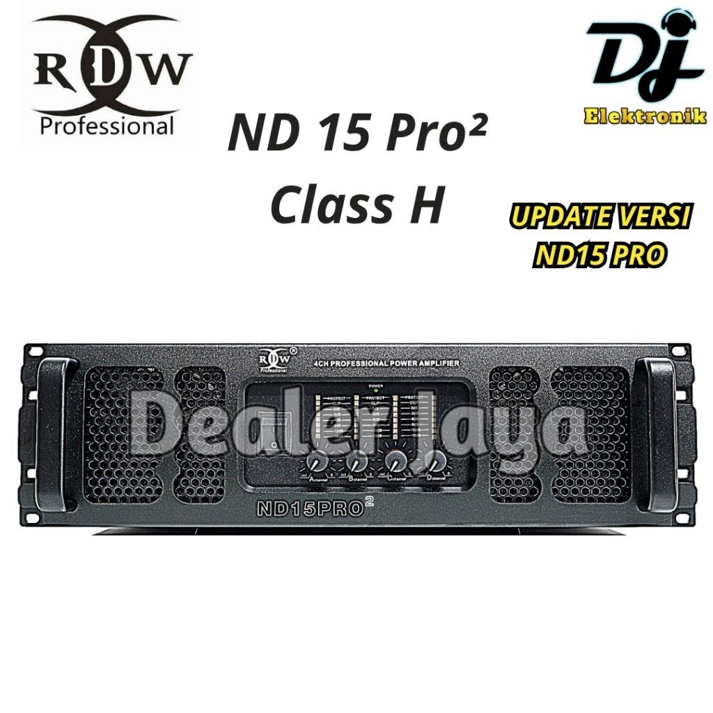 RDW ND 15 PRO² - Power Amplifier (4 channel) ND15 PRO Gen 2