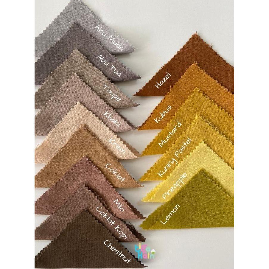 1 Meter Kain Linen Rami Bahan Katun Linen
