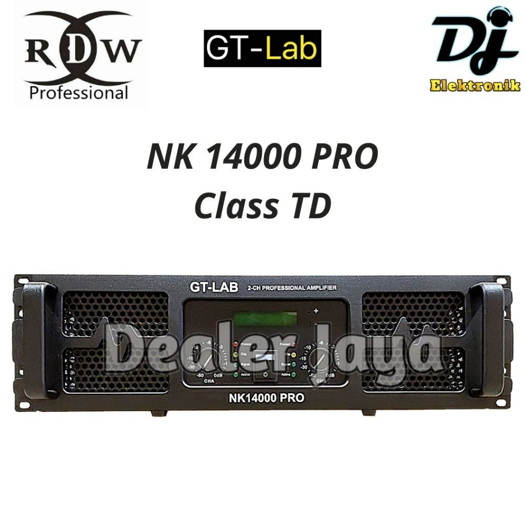 GT LAB NK 14000 PRO - Power Amplifier (2 channel) NK14000 PRO RDW